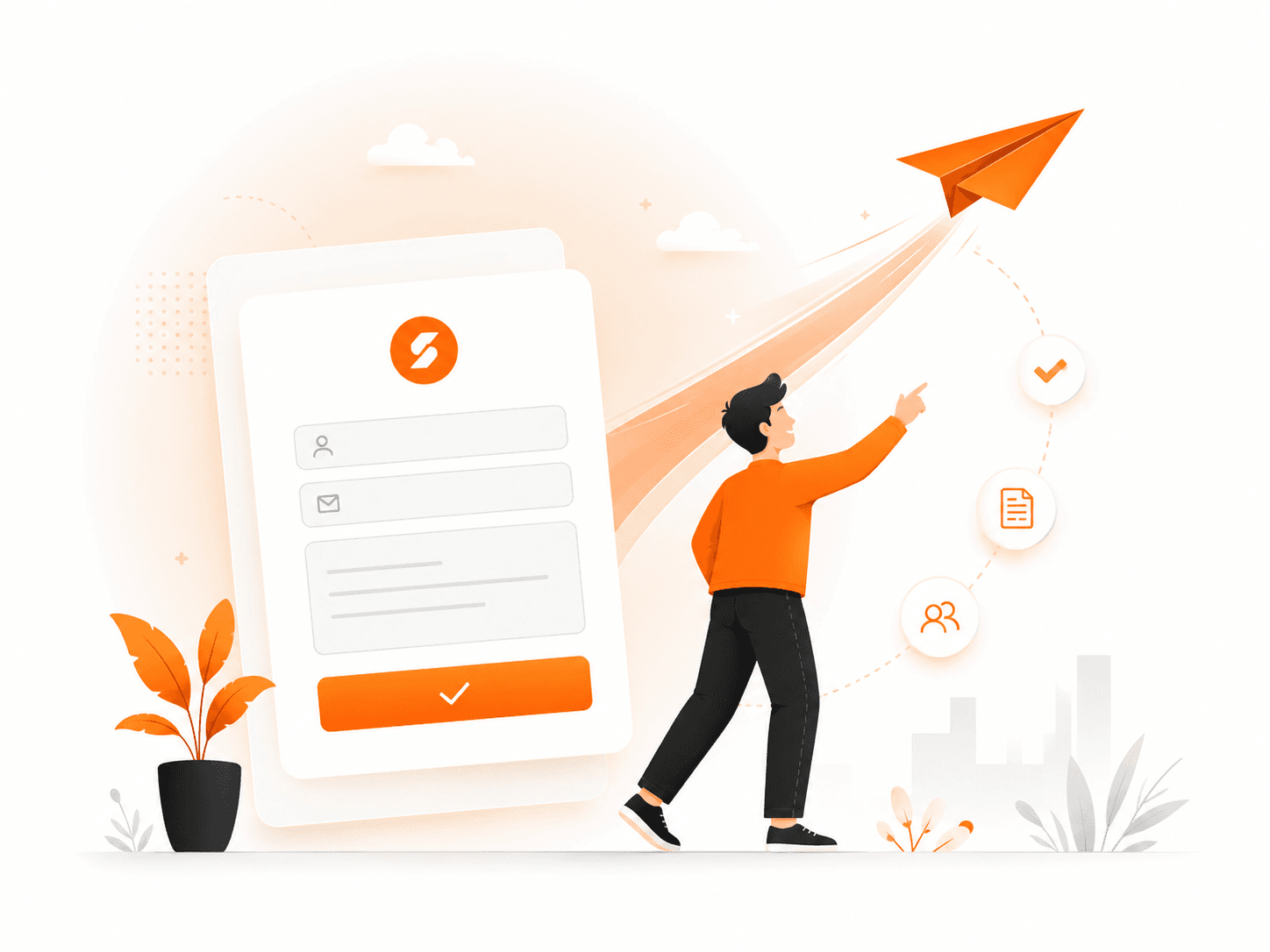 A SplitForms contact form submission launching straight to your inbox
